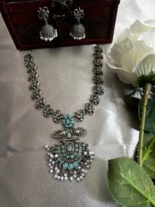 Oxidized Necklace (Skyblue)